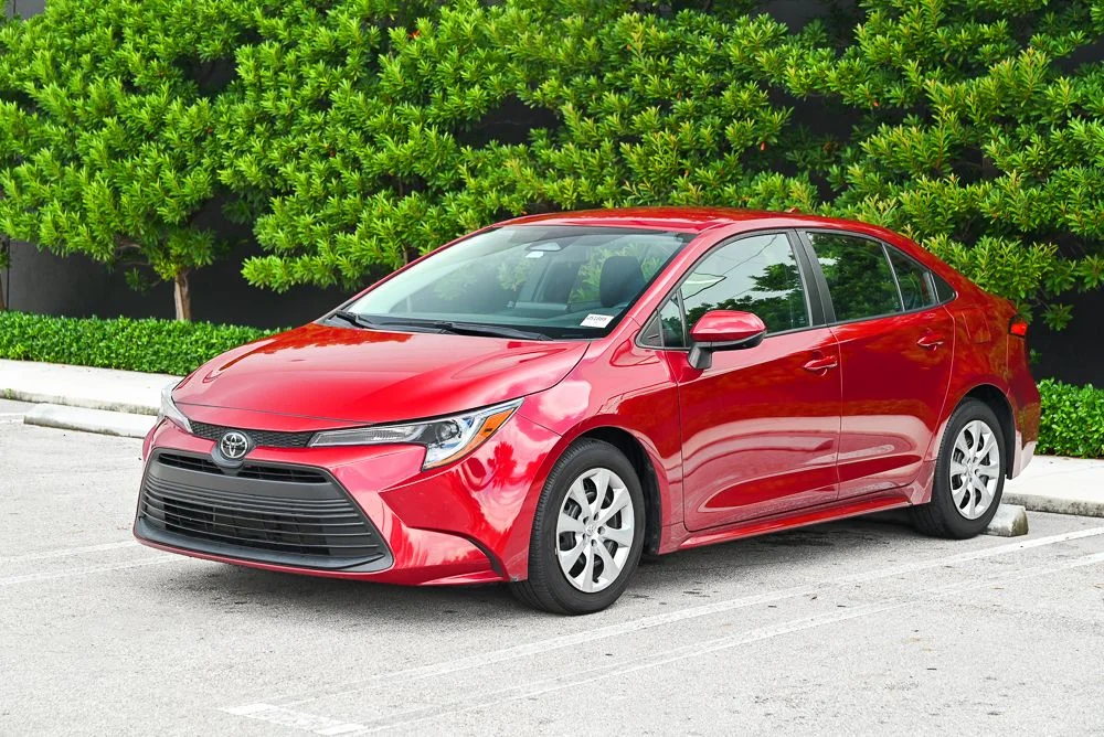 Used 2023 Red Toyota LE image 1