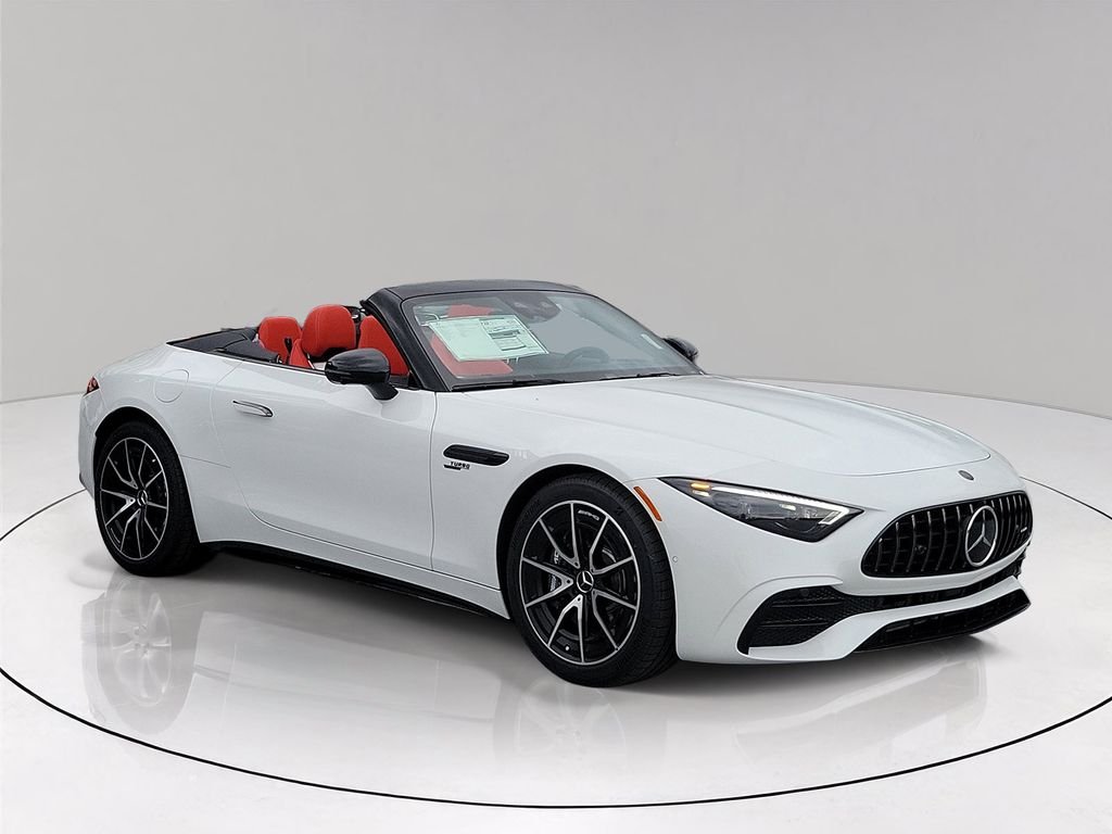 New 2027 MANUFAKTUR Moonlight White Metallic Mercedes-Benz AMG® SL 43 Roadster image 2
