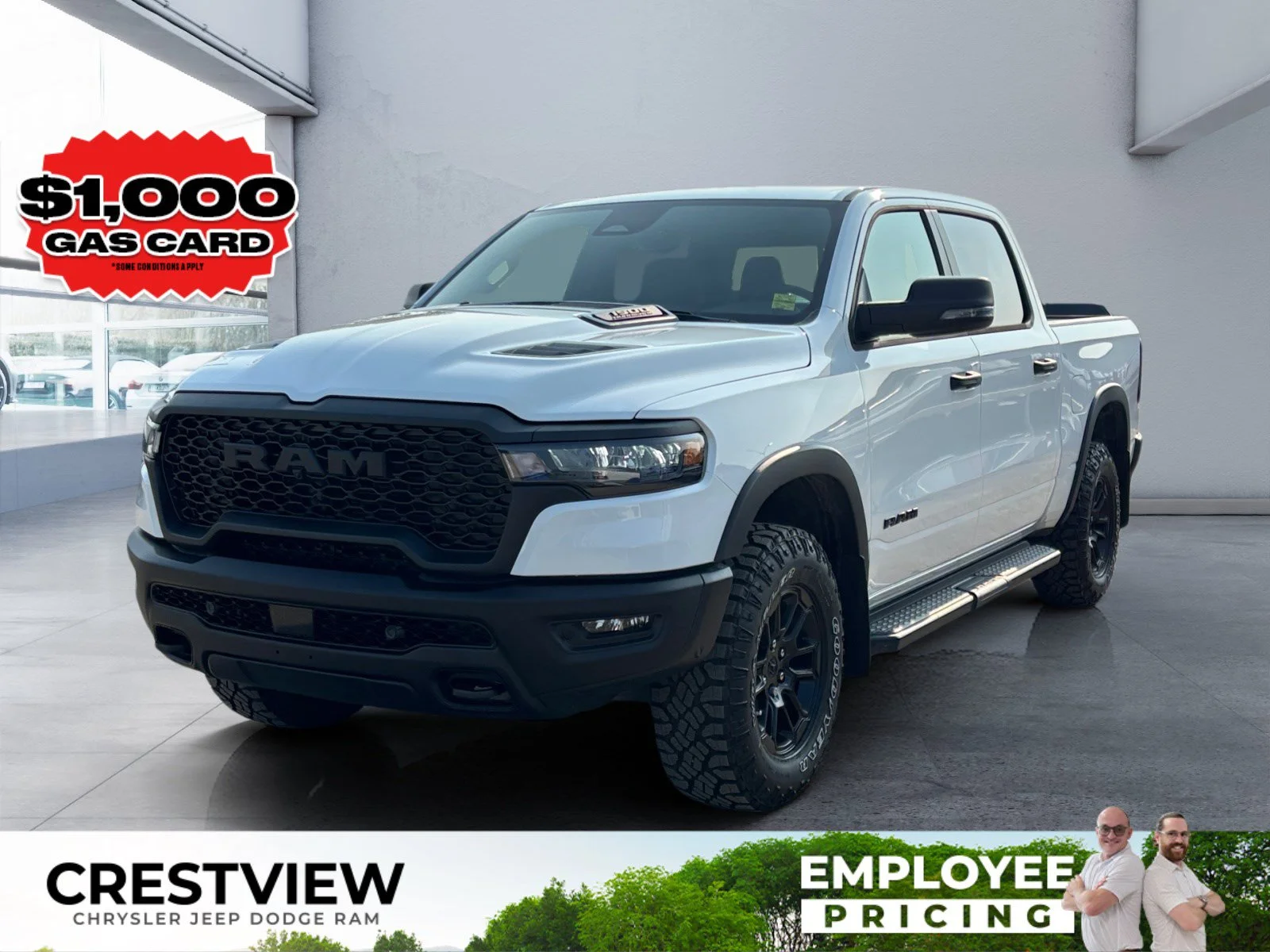 New 2026 Bright White Ram Rebel image 1