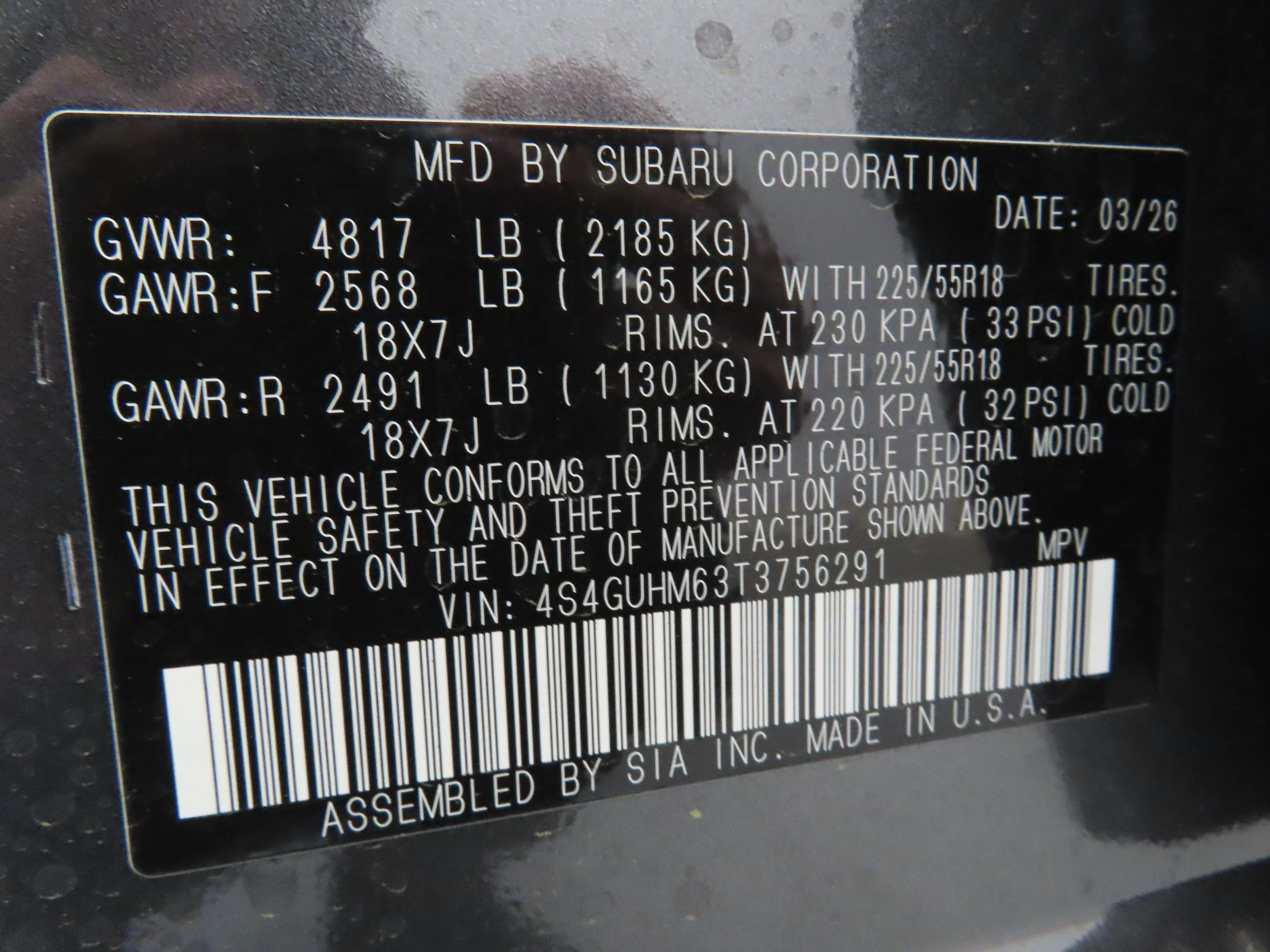 New 2026 Gray Subaru Limited image 27