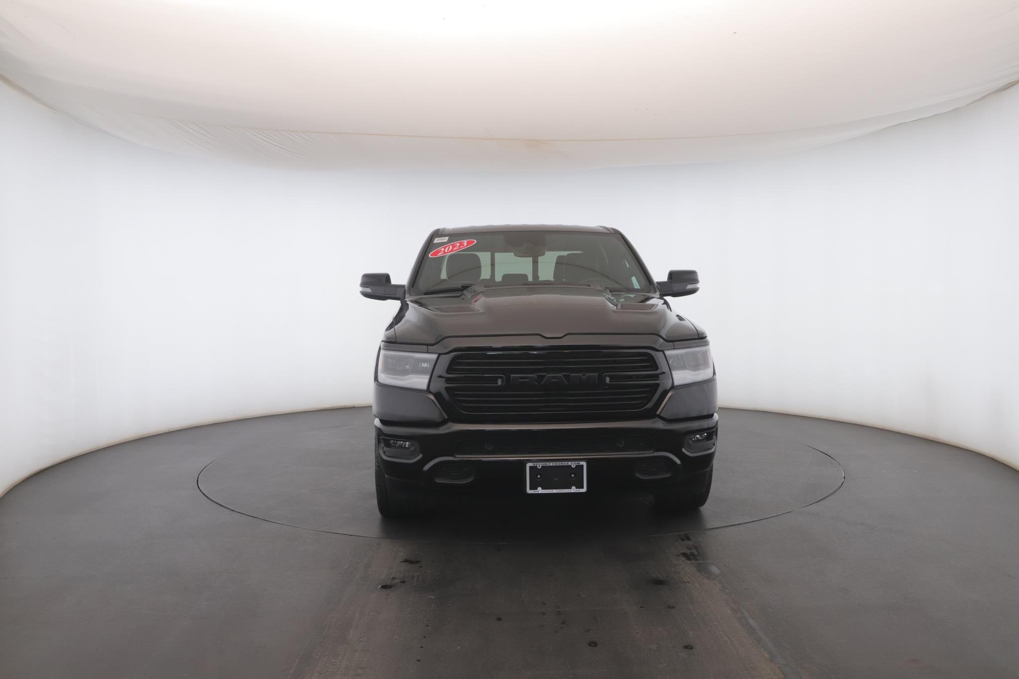 Used 2023 Diamond Black Crystal Pearlcoat Ram Laramie 4x4 Crew Cab 5