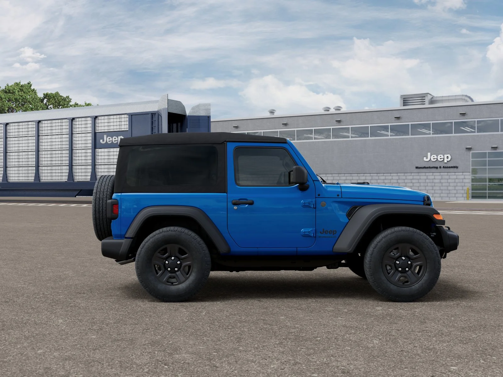 New 2026 Hydro Blue Pearl-Coat Exterior Paint Jeep Sport image 12
