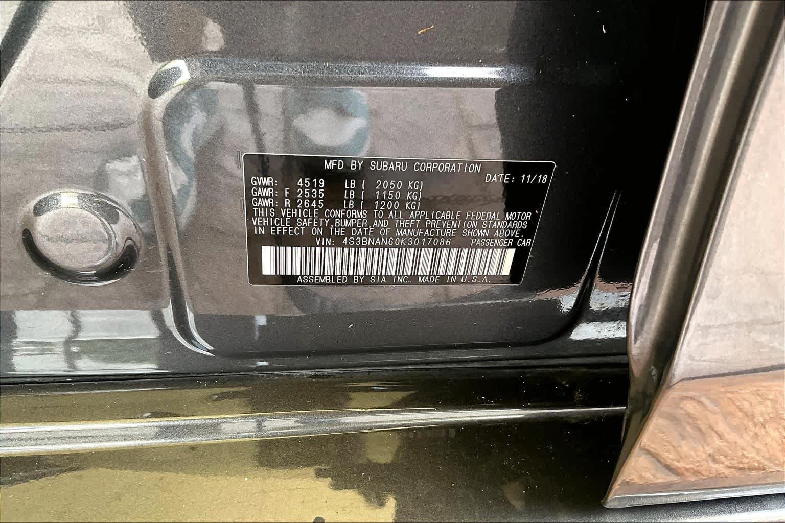 Used 2019 Magnetite Gray Metallic Subaru Limited image 34