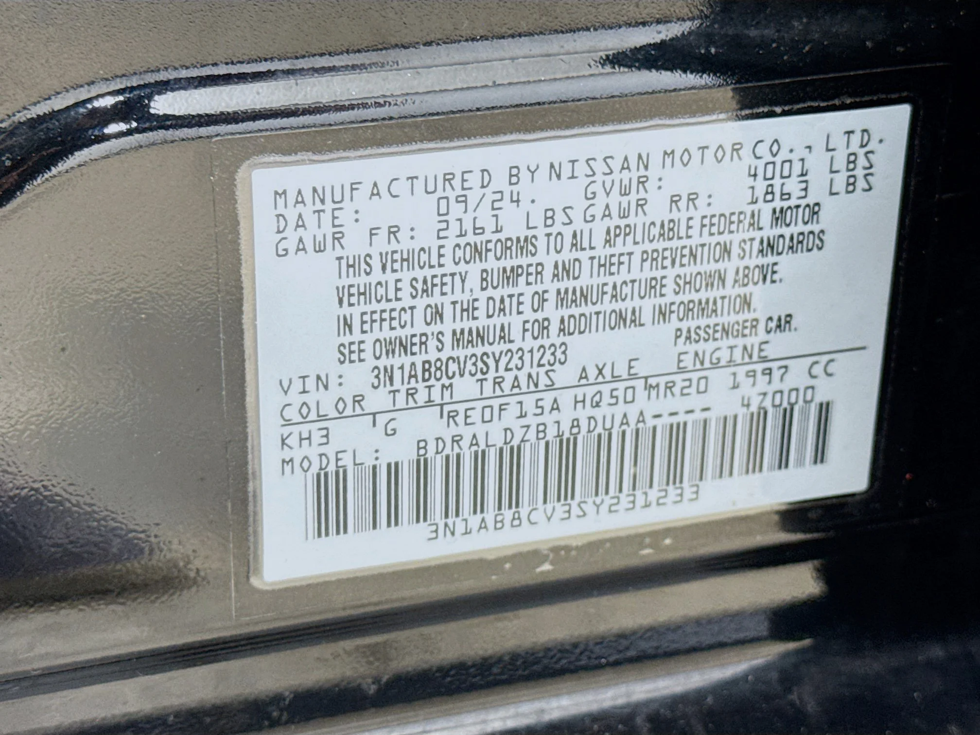 Used 2025 Black Nissan SV image 32