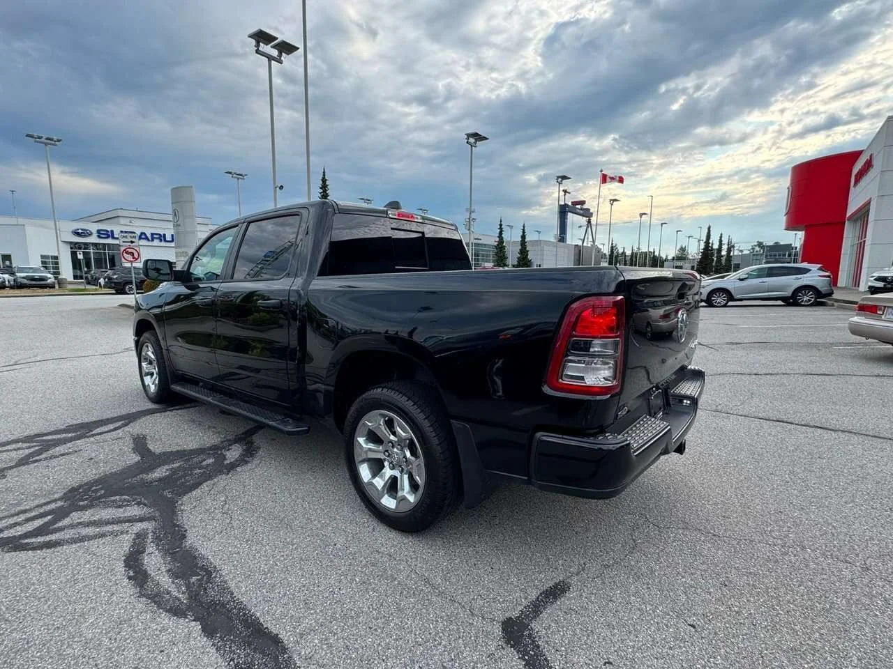 Used 2024 Diamond Black Crystal Pearl Ram Tradesman 4x4 Crew Cab 5