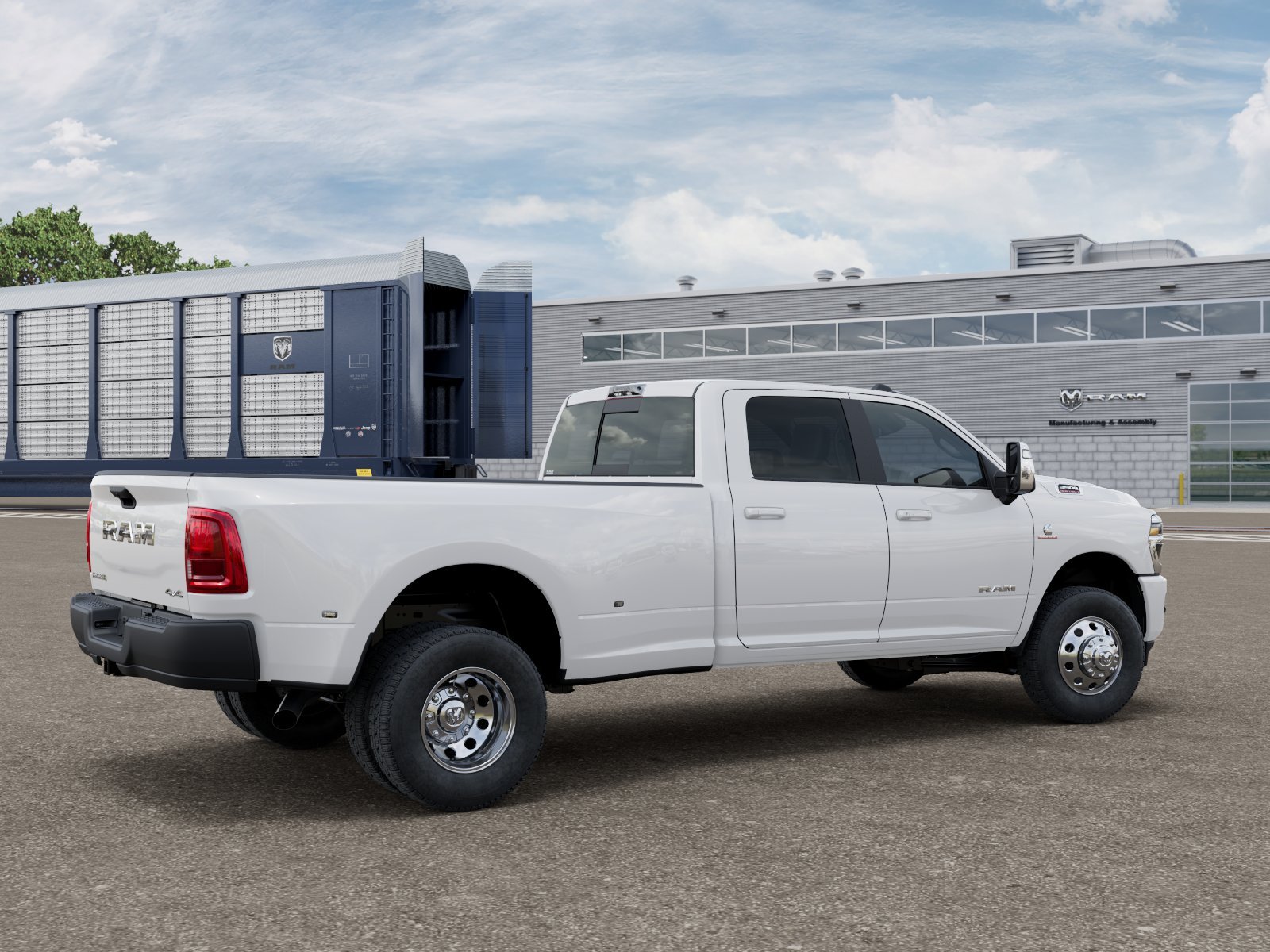 New 2026 Bright White Clear-Coat Exterior Paint RAM Laramie image 2