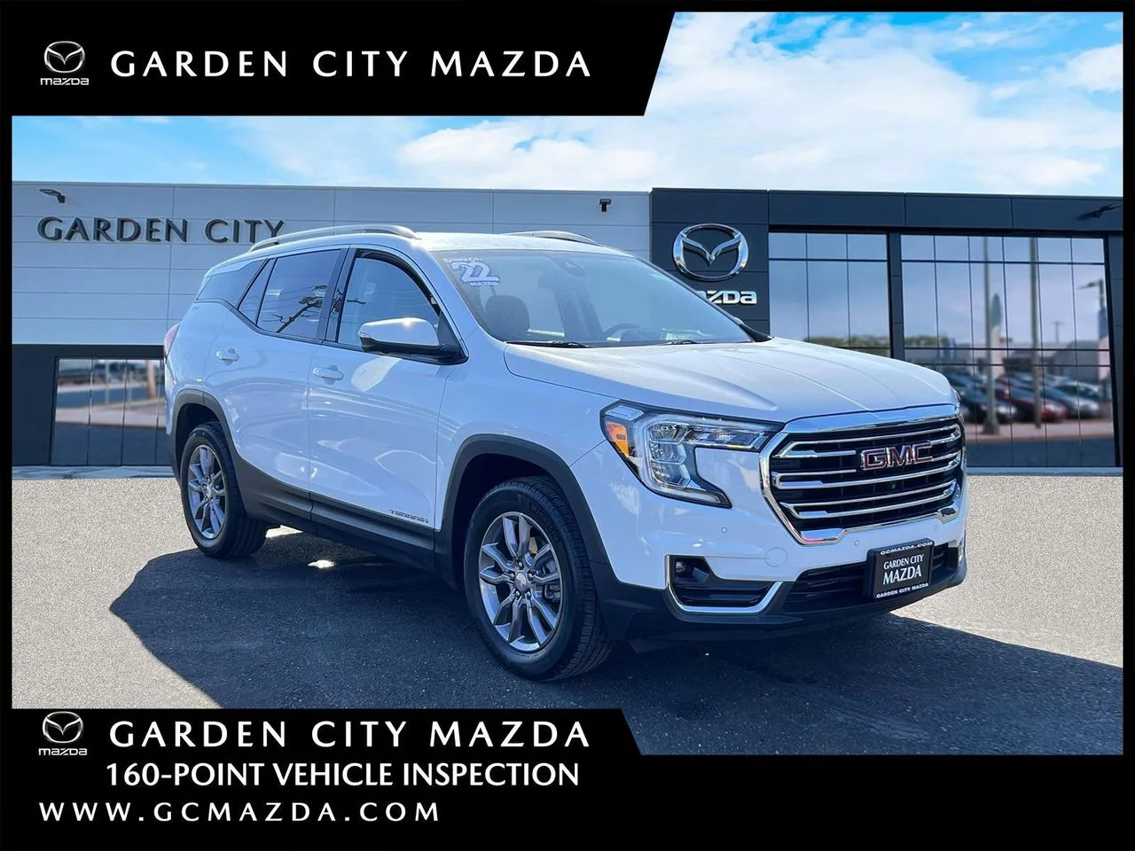 Used 2022 Summit White GMC AWD SLT image 1