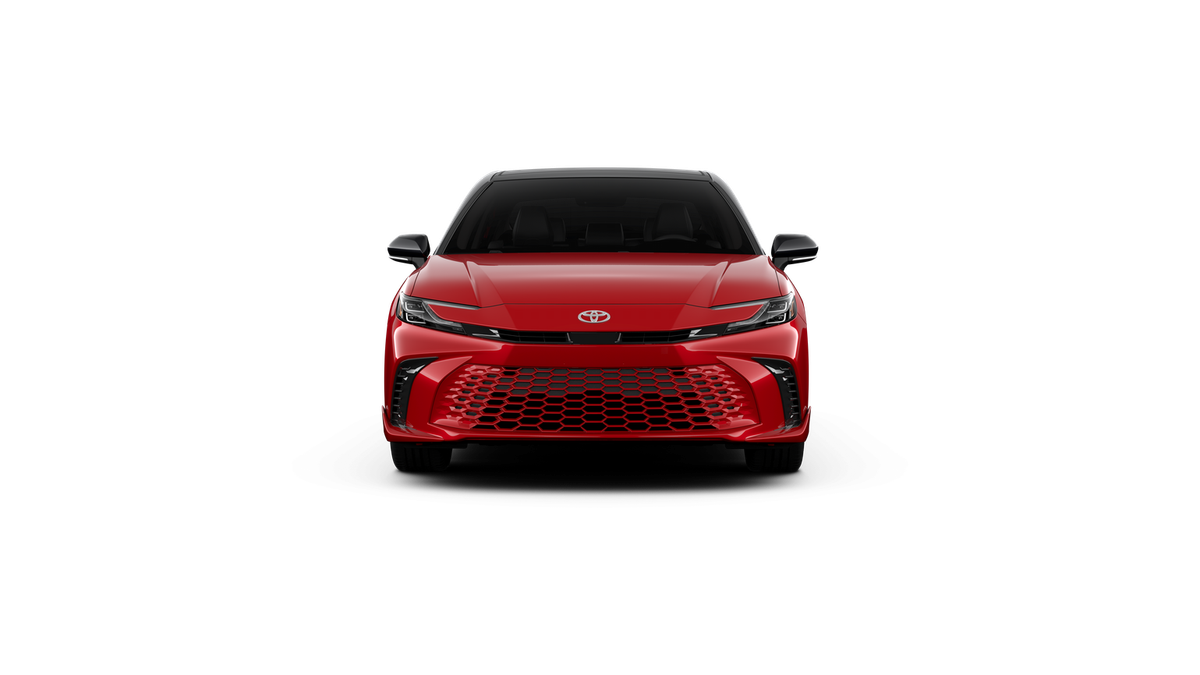 New 2026 Supersonic Red with Midnight Black Metallic roof Toyota XSE image 17