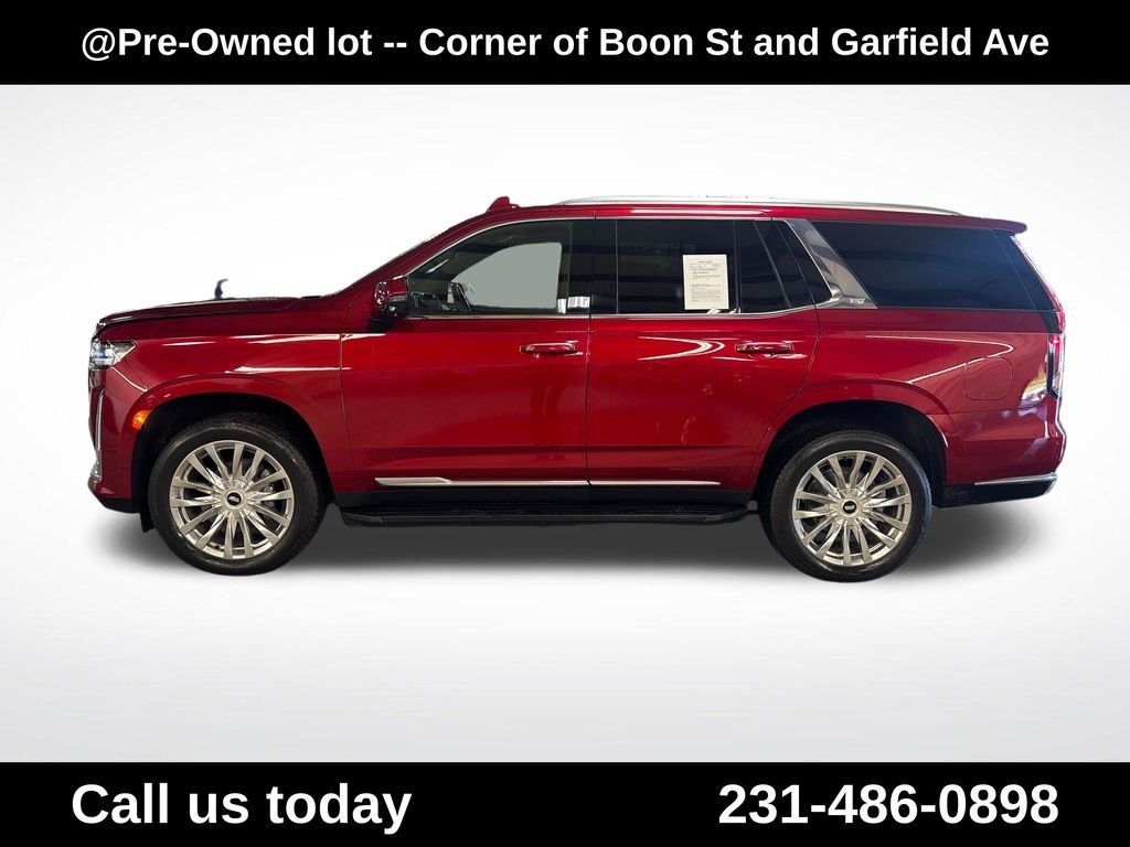 Used 2021 Red Cadillac Premium Luxury image 2