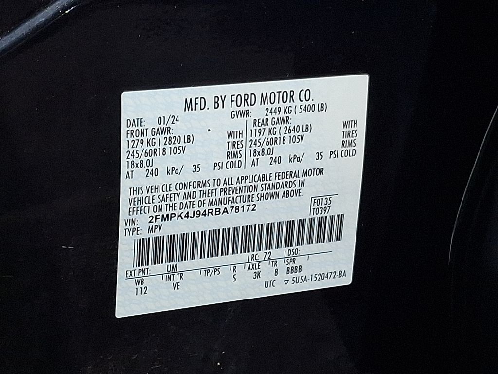 Used 2024 Black Ford SEL image 27