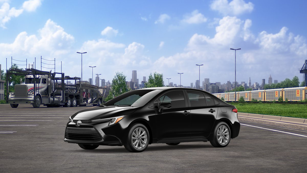New 2026 Midnight Black Metallic Toyota Hybrid LE image 2