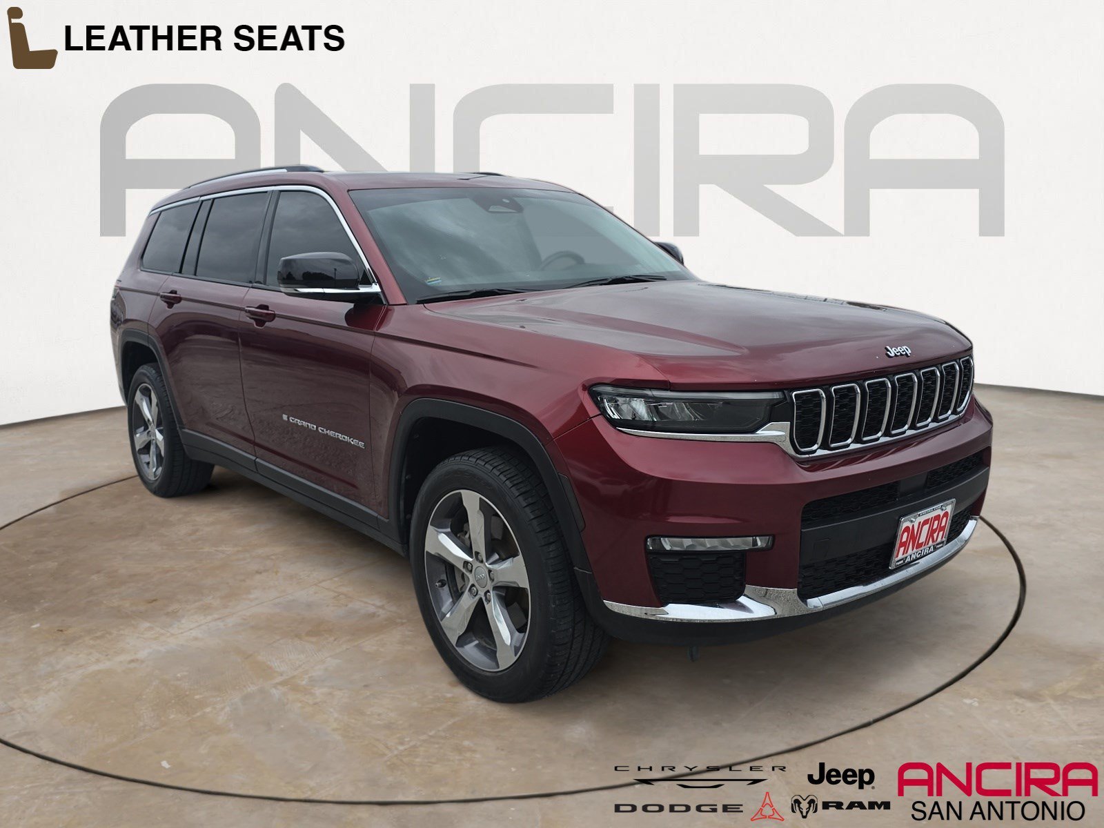 Used 2021 Velvet Red Pearlcoat Jeep Limited image 1