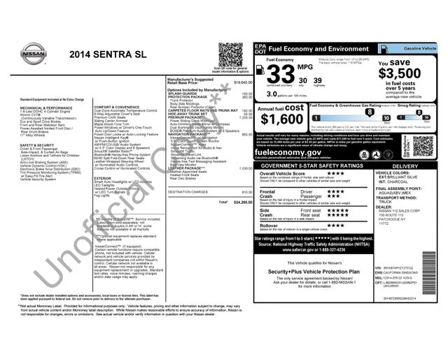 Used 2014 Silver Nissan SL image 2