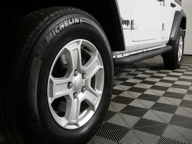 Used 2023 Bright White Clearcoat Jeep Sport S w/ Convenience Pkg & Weather Pkg image 2