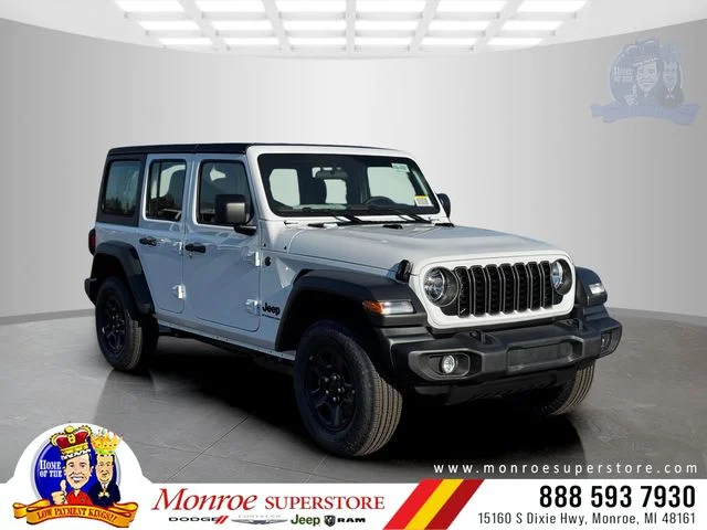New 2026 Bright White Clear-Coat Exterior Paint Jeep Sport image 1