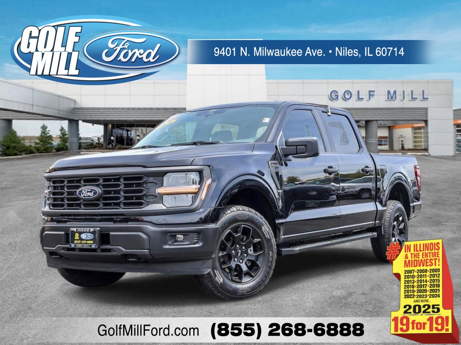 Used 2024 Agate Black Metallic Ford STX image 1