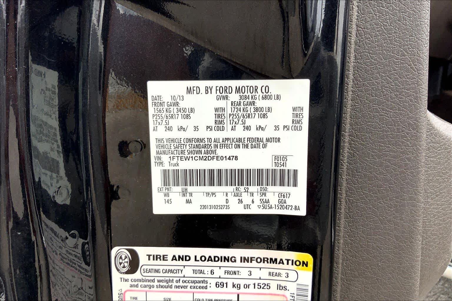 Used 2013 Tuxedo Black Metallic Ford XLT image 35