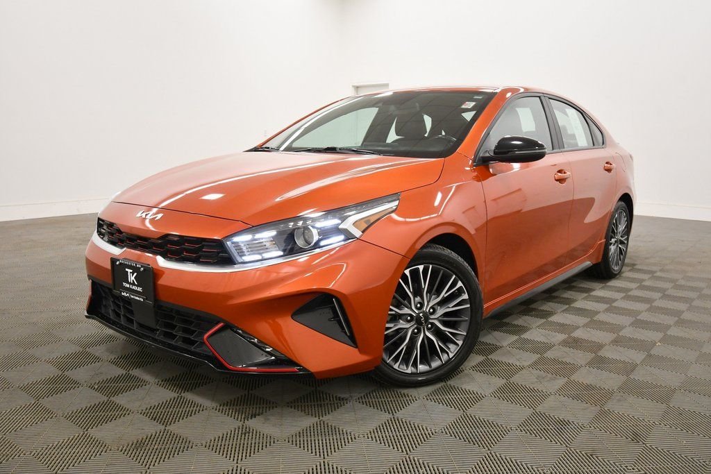 Certified 2022 Kia FORTE GT-Line with VIN 3KPF54AD7NE441370 for sale in Rochester, Minnesota