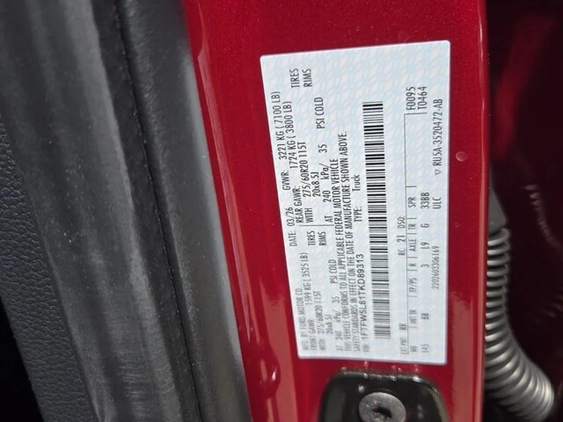 New 2026 Ruby Red Metallic Tinted Clearcoat Ford Lariat® image 6