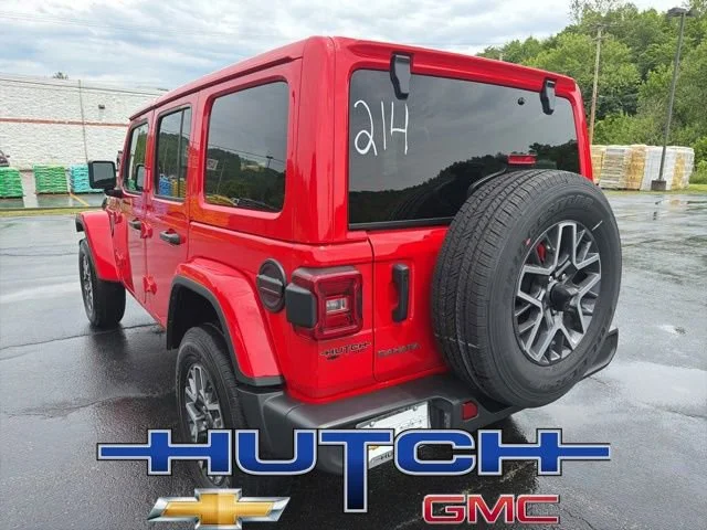 Used 2025 Red Jeep 4-Door Sahara 4x4 image 4