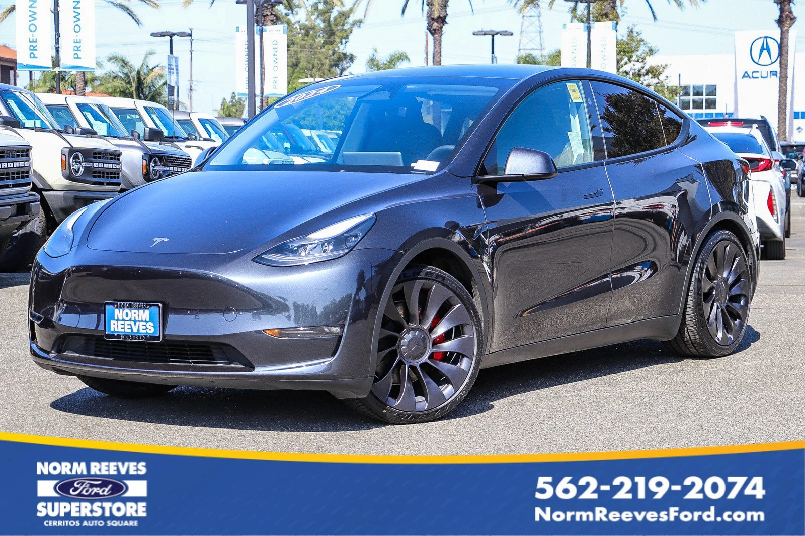 Used 2024 Stealth Gray Tesla Performance image 1