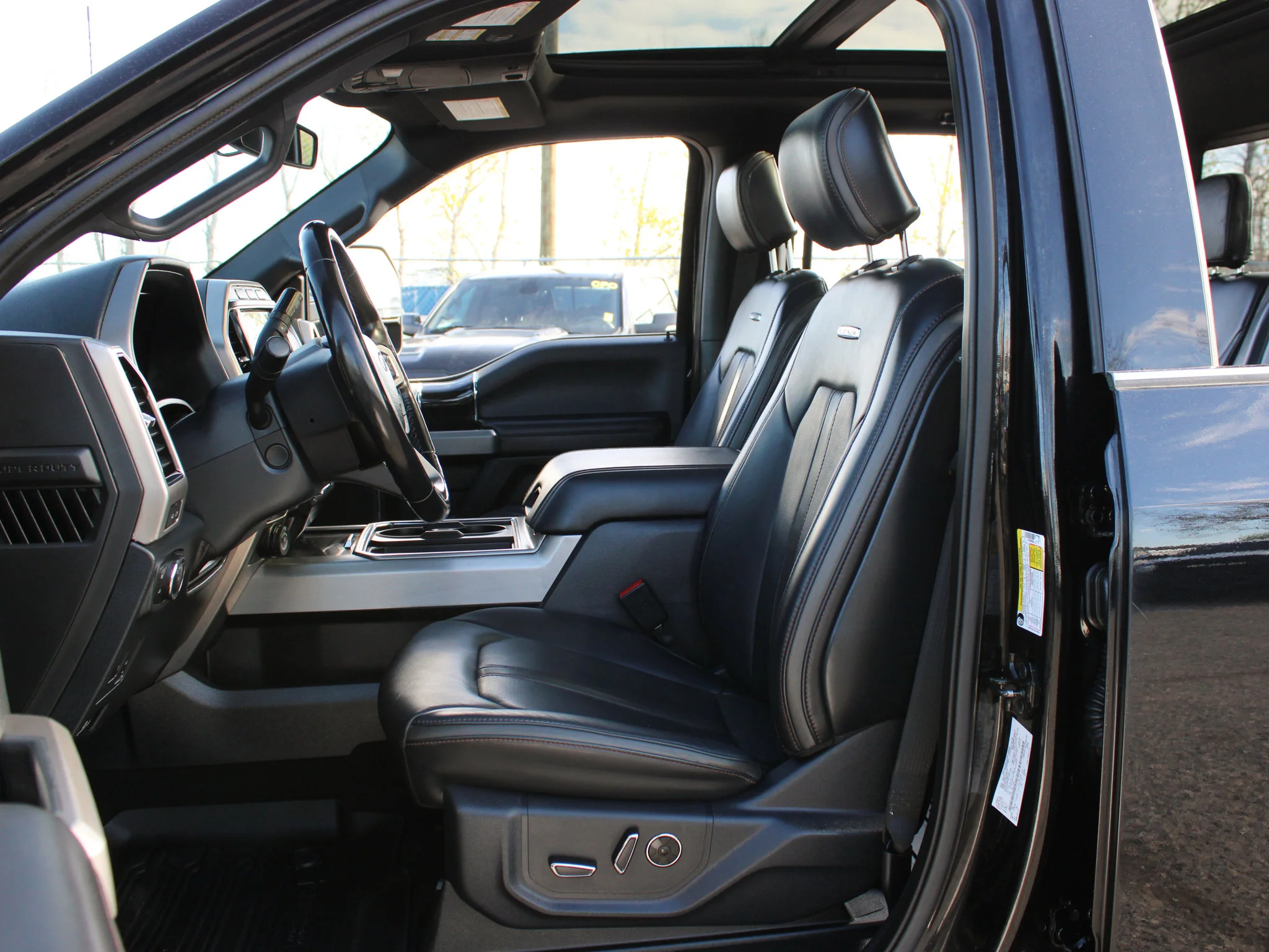 Used 2022 Black Ford Platinum * No Accidents | 3M PPF | Apple CarPlay | Diesel | Massage Seats | Tonneau Cover | B&O image 3