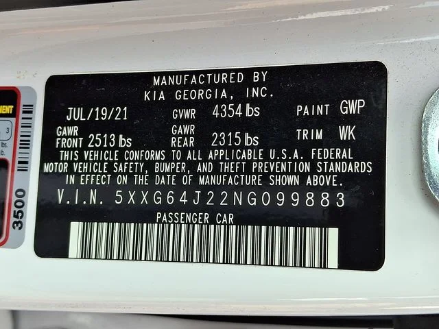 Certified Used 2022 White Kia GT-Line image 29