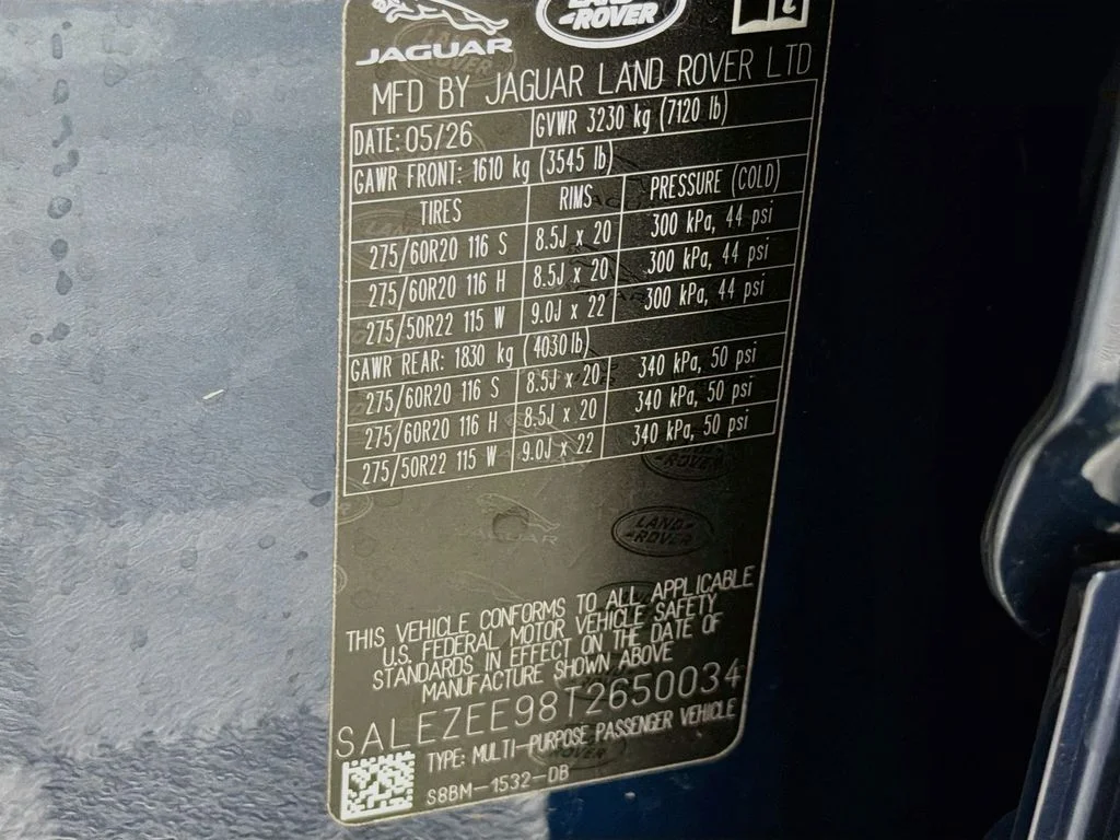 New 2026 Sargasso Blue Land Rover  OCTA image 34