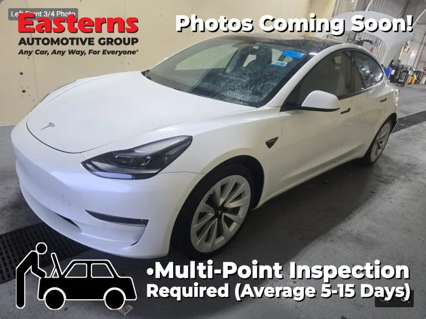 Used 2021 White Tesla Long Range image 1