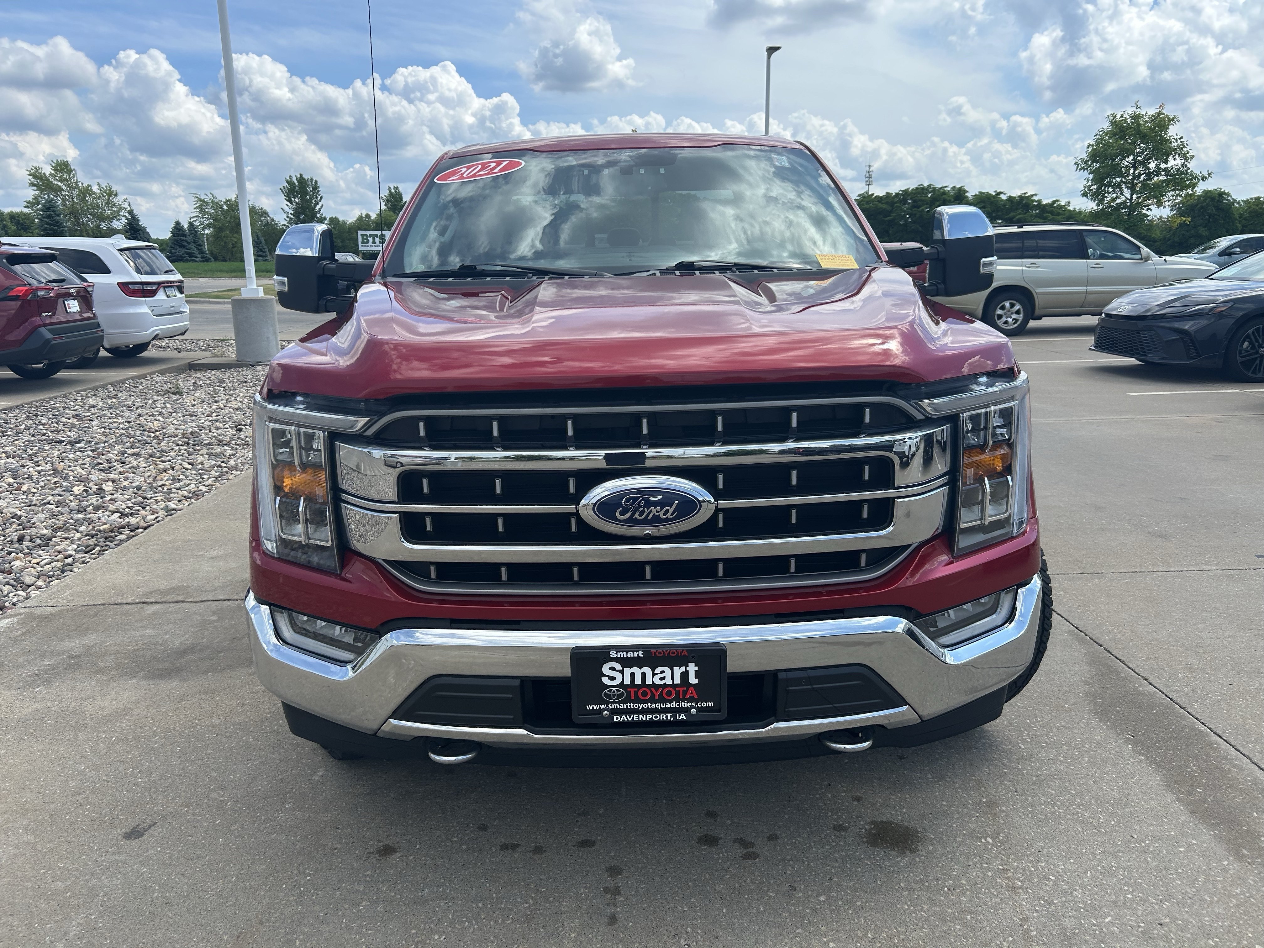 Used 2021 Red Ford LARIAT image 2