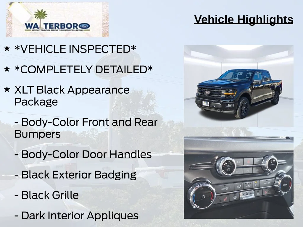 New 2026 Agate Black Metallic Ford XLT image 5