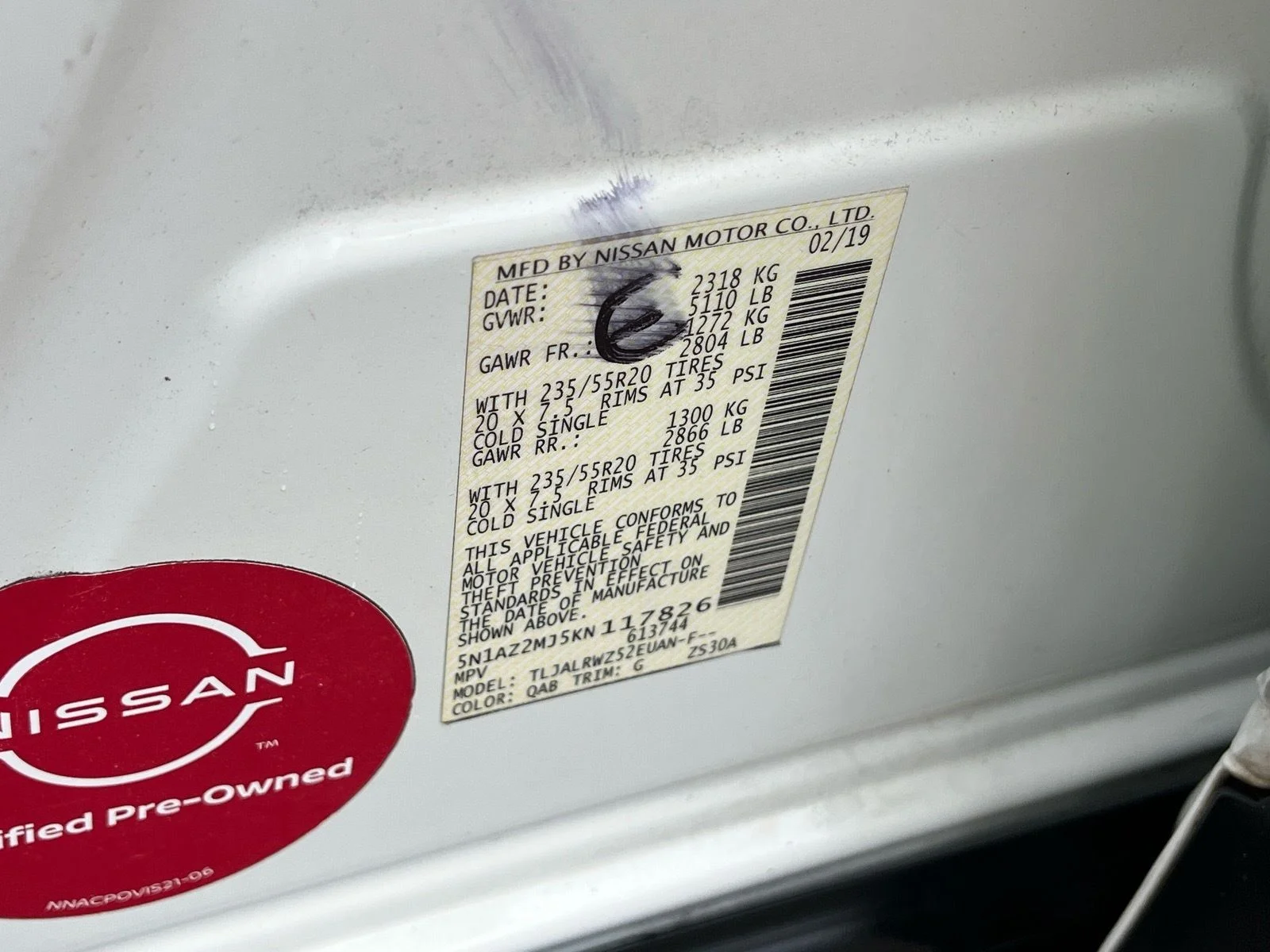 Used 2019 Pearl White Tricoat Nissan SL image 28