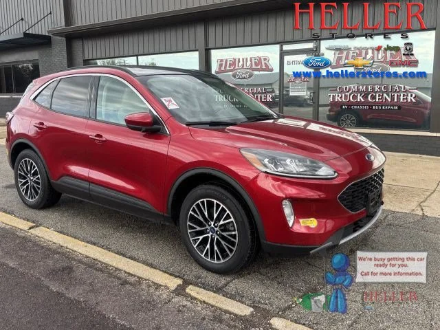 Used 2022 Red Metallic Ford SEL image 1