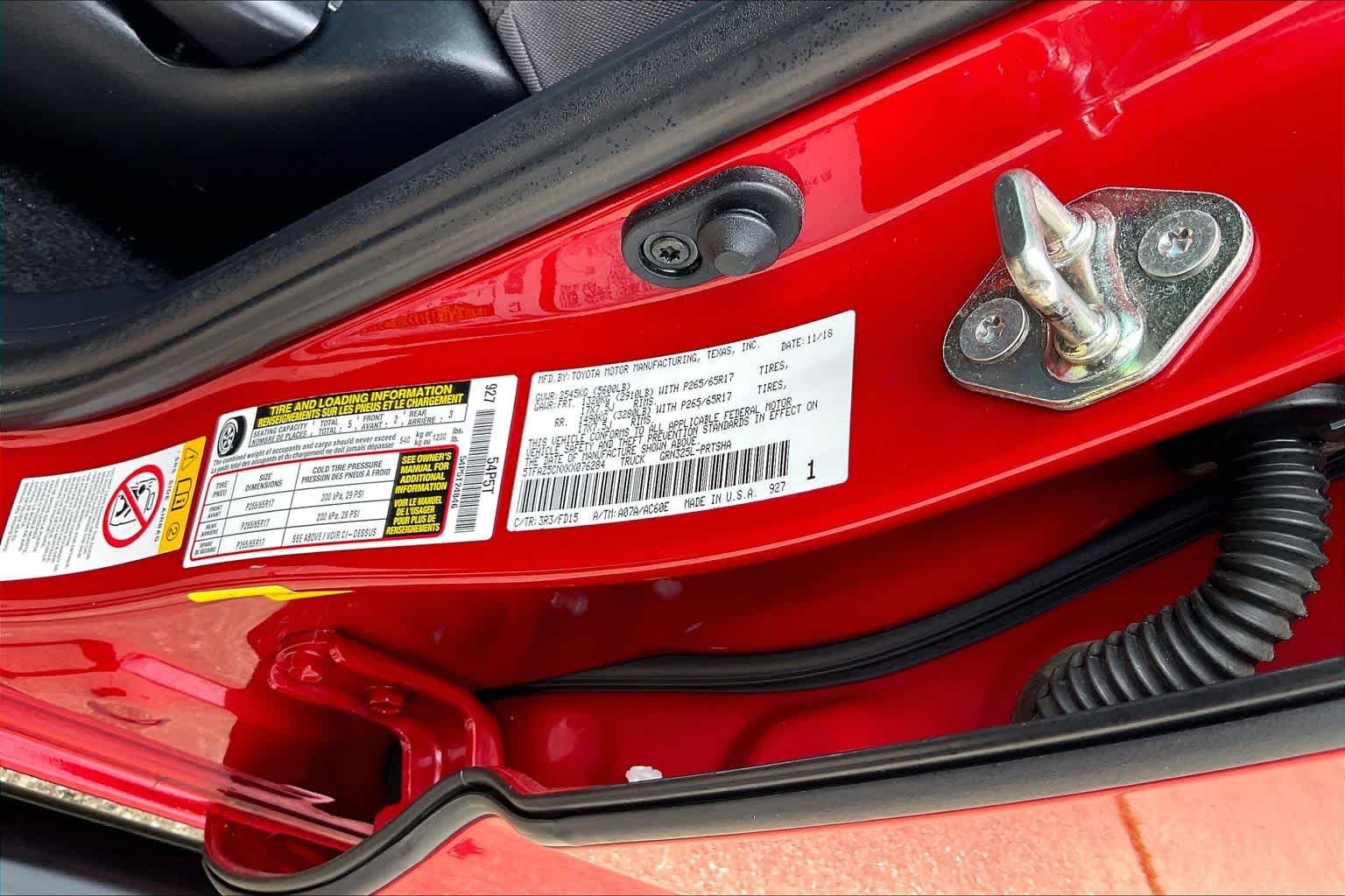 Used 2019 Barcelona Red Metallic Toyota TRD Sport image 28