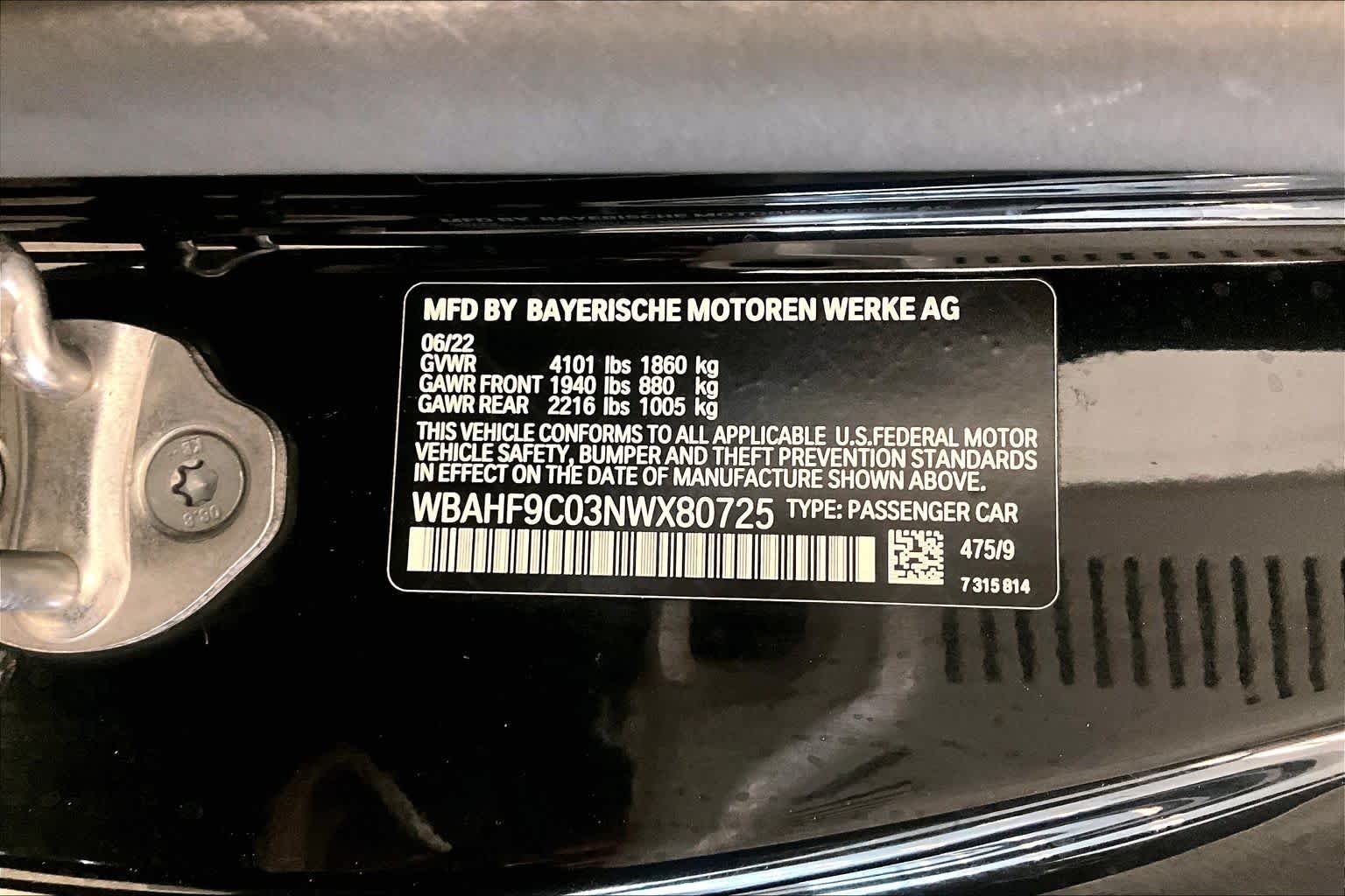 Used 2022 Black Sapphire Metallic BMW sDriveM40i image 28