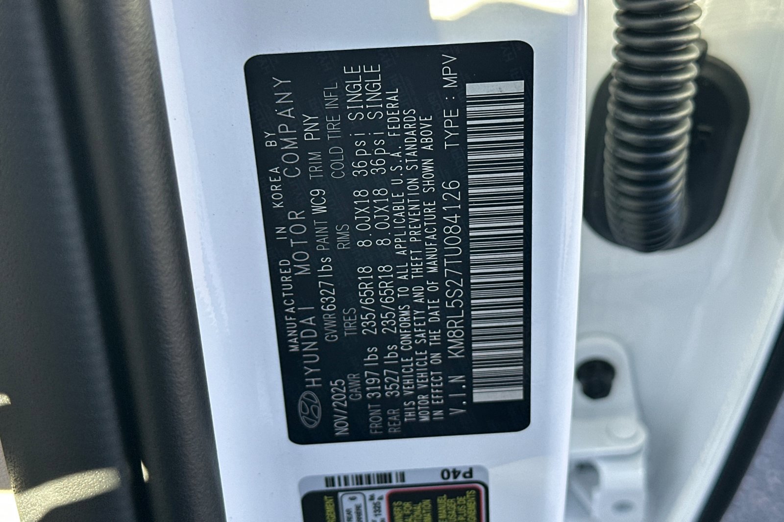 New 2026 Creamy White Pearl Hyundai SEL 8P image 29