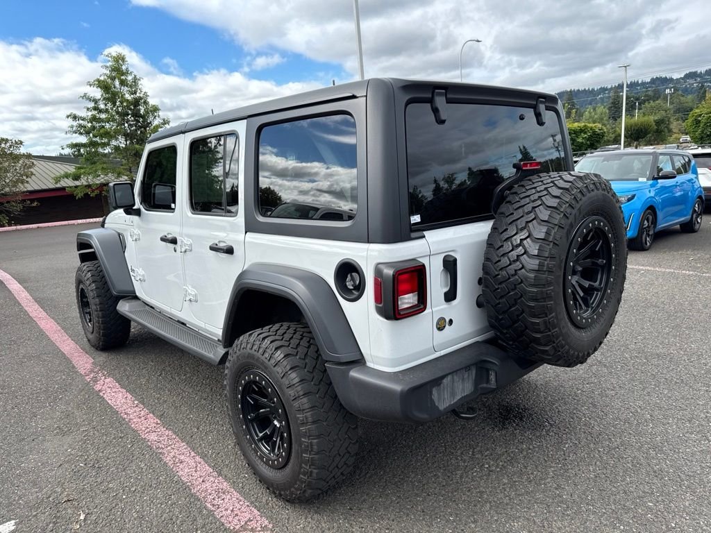 Used 2020 Bright White Clearcoat Jeep Unlimited Sport S image 6