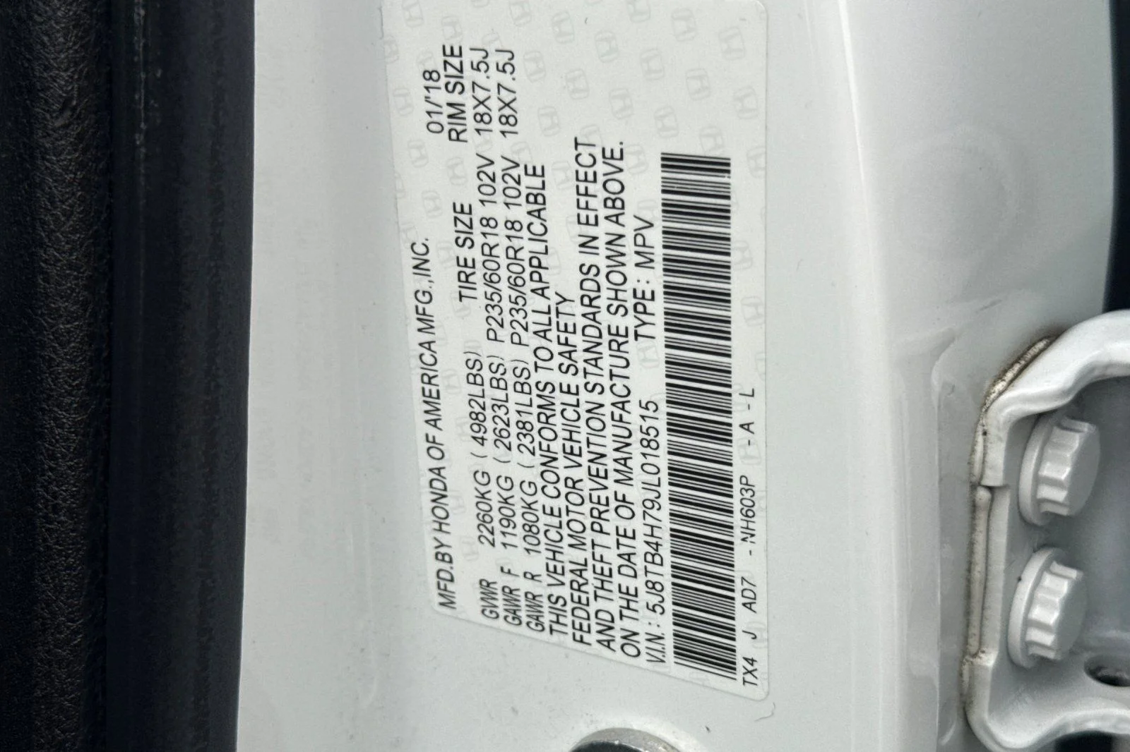 Used 2018 White Acura Advance Package image 28