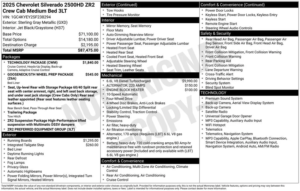 Used 2025 Gray Chevrolet ZR2 image 6