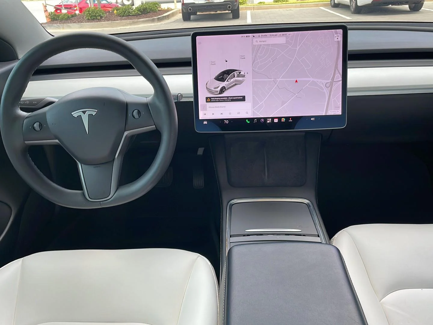 Used 2021 Pearl White Multi-Coat Tesla Standard Range Plus image 9