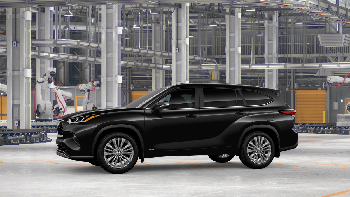 New 2026 Midnight Black Metallic Toyota Hybrid Platinum image 3