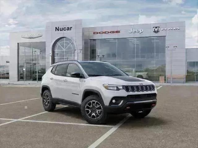 New 2026 Bright White Clear-Coat Exterior Paint Jeep Trailhawk image 67