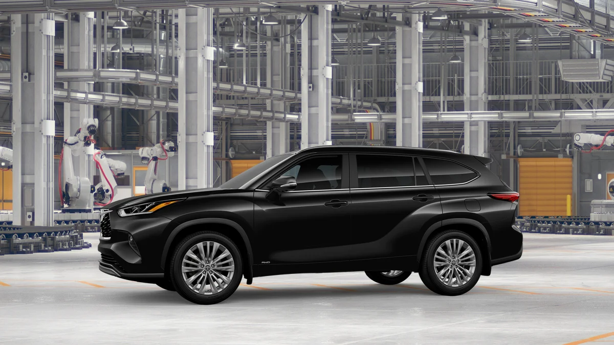 New 2026 Midnight Black Metallic Toyota Hybrid Platinum image 3