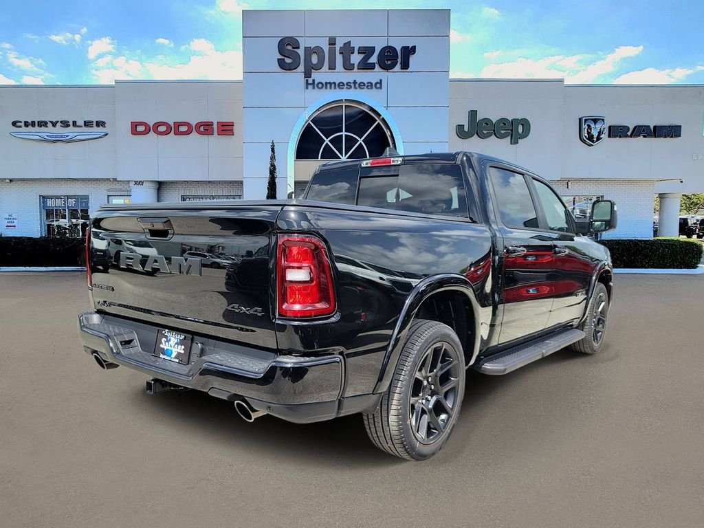 New 2026 Diamond Black Crystal Pearl-Coat Exterior Paint RAM Laramie image 2