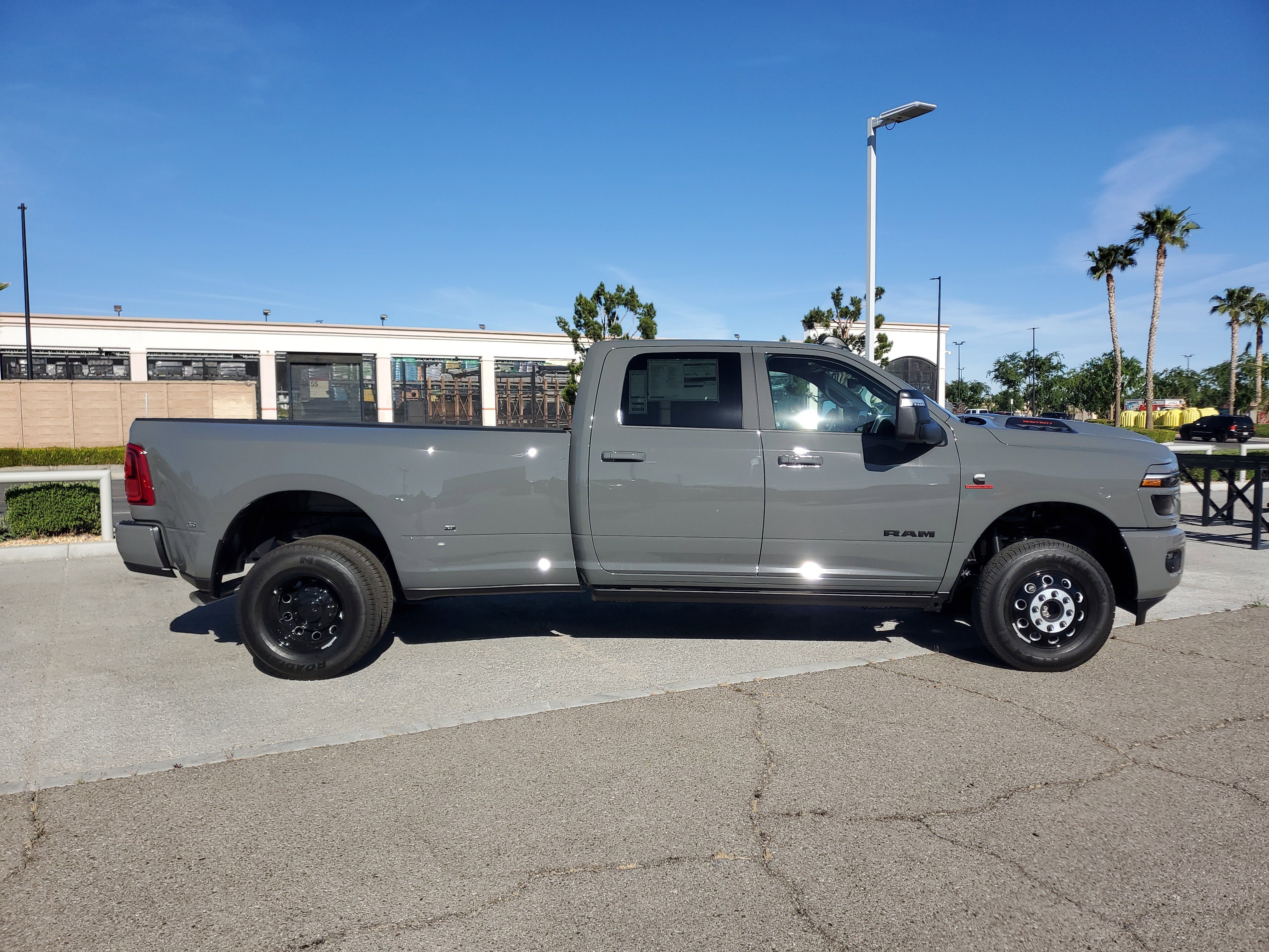 New 2026 Ceramic Gray Clear-Coat Exterior Paint RAM Laramie image 2