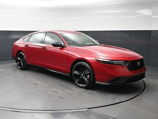 Certified Used 2026 Radiant Red Metallic Honda Sport-L Hybrid image 1