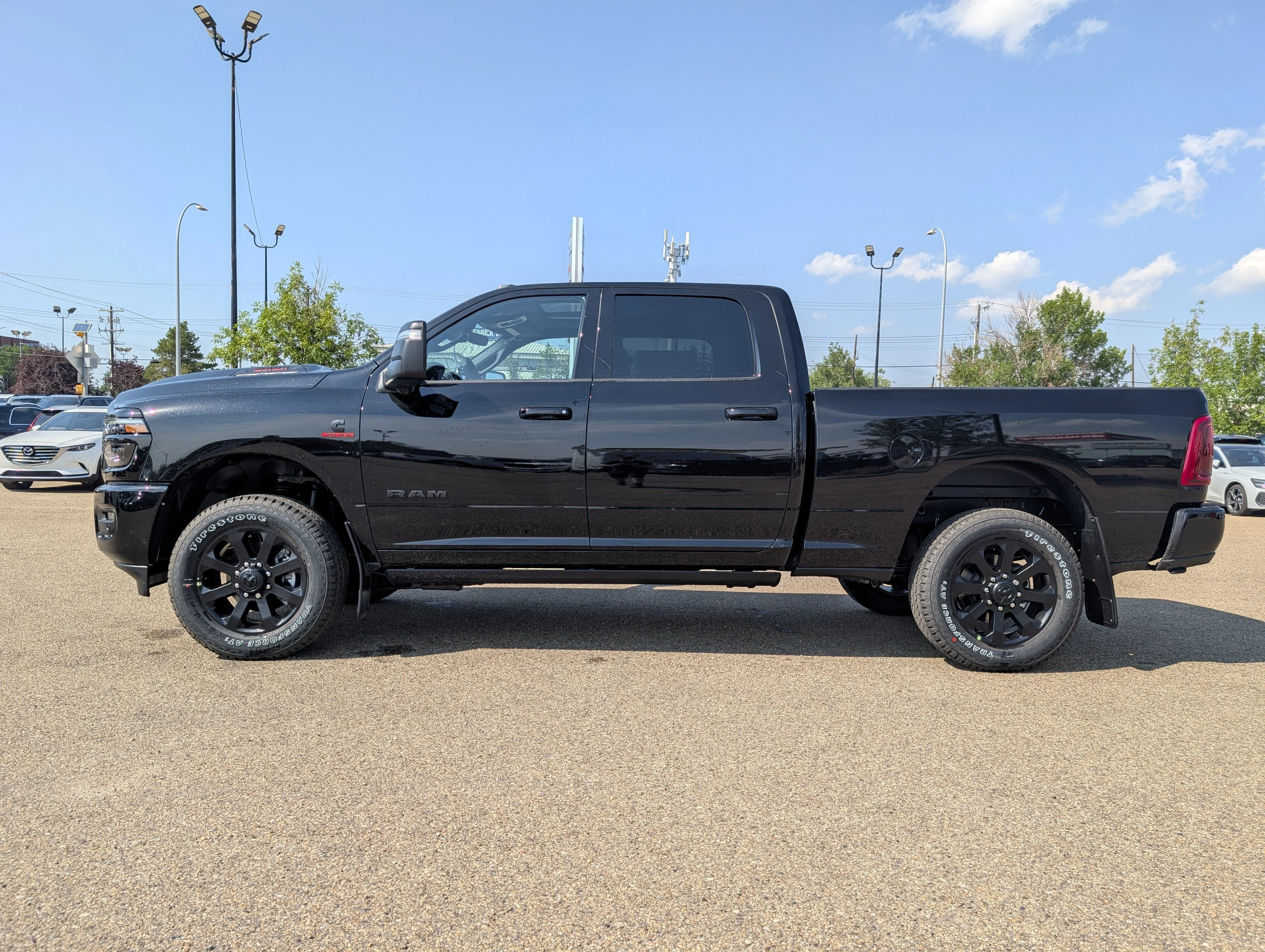 New 2026 Diamond Black Crystal Pearlcoat Ram Laramie image 3