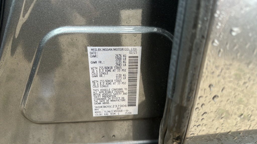 Used 2025 Gun Metallic Nissan SV image 24