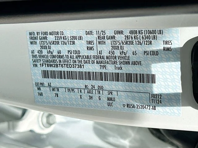 New 2026 White Metallic Ford Platinum image 22