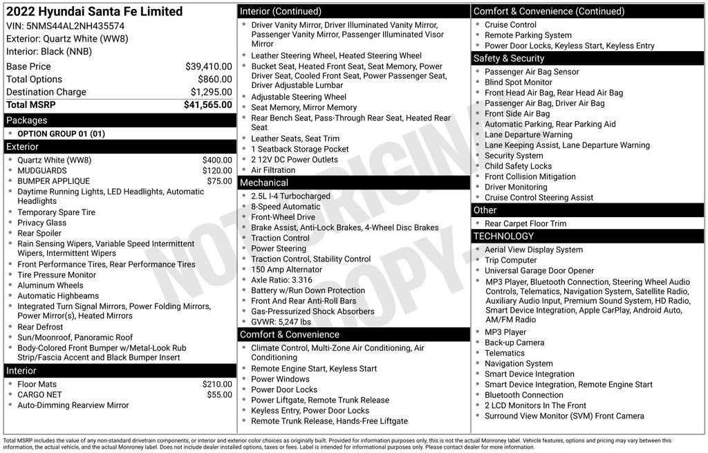 Used 2022 Gray Hyundai Limited image 26